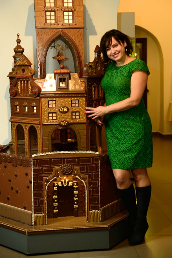 Petra Kovandová ve svém Muzeu čokolády a marcipánu v Táboře